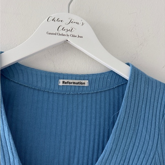 REFORMATION Gellar Blue Sweater XS - Picture 7 of 7